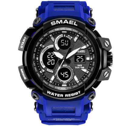 SMAEL Men Sports Watches Dual Display Analog Digital LED Electronic Quartz Watch