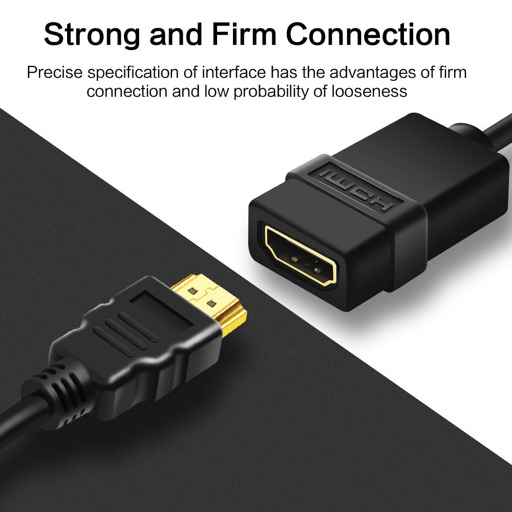 3FT HDMI Extension Cable Male to Female 0.5M 1M Connector Adapter Port 1080P HDMI Extended Cable For HD TV LCD Laptop Projector