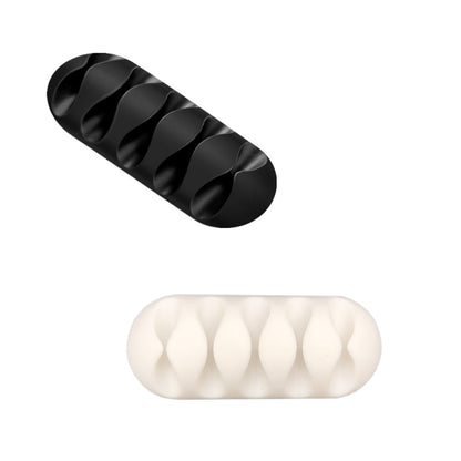 Silicone USB Cable Organizer Management Clips Cable Holder for Mouse Headphone Wire Organizer