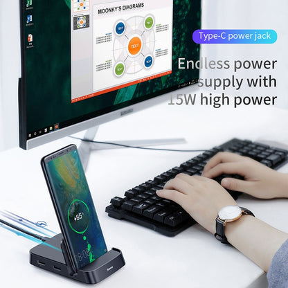 Docking Station Type C To HDMI-compatible Dock Power For Samsung S20 S10 USB C Adapter For Huawei