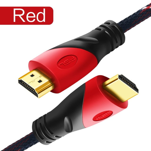 FSU HDMI-compatible Cable Video Gold Plated 1.4, 4K & 1080P & 3D, Cable for HDTV Splitter Switcher 0.5m 1m 1.5m 2m 3m 5m 10m