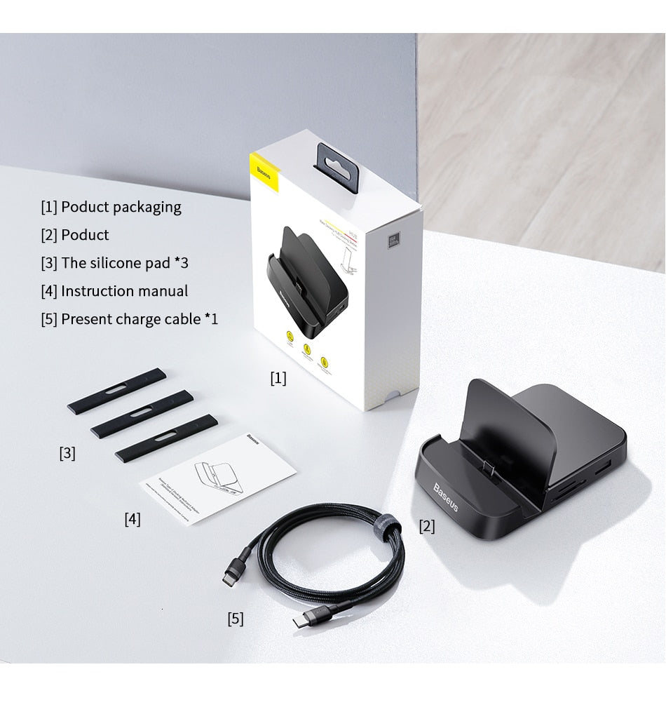 Docking Station Type C To HDMI-compatible Dock Power For Samsung S20 S10 USB C Adapter For Huawei
