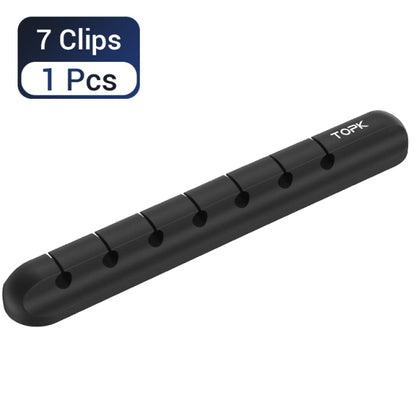 TOPK L16 Cable Organizer Silicone USB Cable Winder Desktop