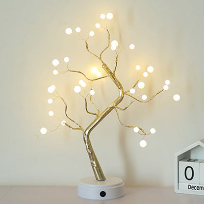 Night Light Home Decoration Bonsai Style Party Cherry Tree Shape LED Light DIY
