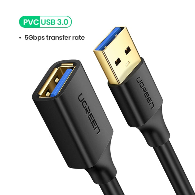 UGREEN USB Extension Cable USB 3.0 Cable for Smart Laptop PC TV Xbox One SSD USB 3.0