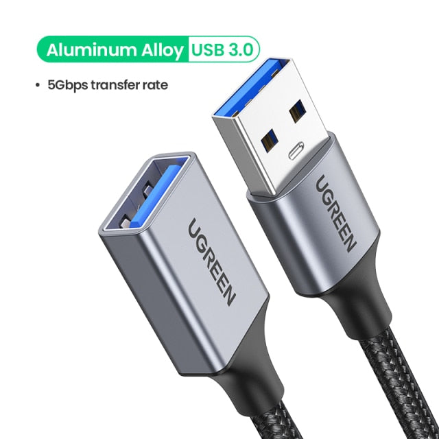 UGREEN USB Extension Cable USB 3.0 Cable for Smart Laptop PC TV Xbox One SSD USB 3.0