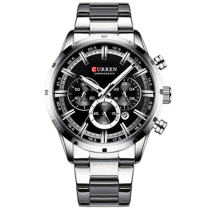 CURREN Men Watch Top Brand Luxury Sports Quartz Full Steel Waterproof Chronograph Wristwatch Men Relogio Masculino