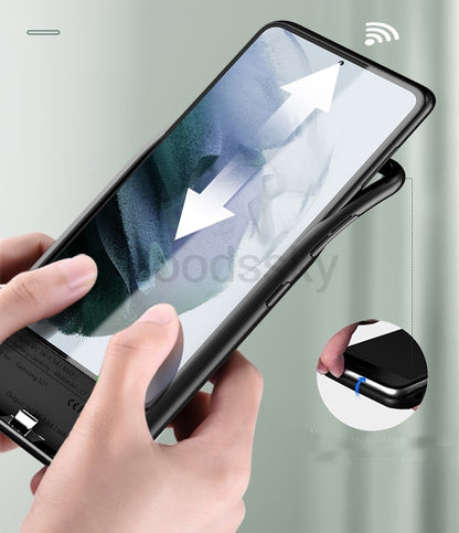 Power Case For Samsung Galaxy Note 20 Ultra 8 9 10 S8 S9 S10 S20 S21 Plus S10e