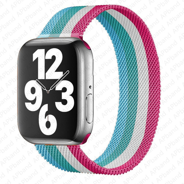 Apple watch Strap For band 44mm 40mm 38mm 42mm metal Magnetic Loop correa Accessories bracelet