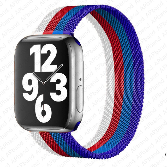 Apple watch Strap For band 44mm 40mm 38mm 42mm metal Magnetic Loop correa Accessories bracelet