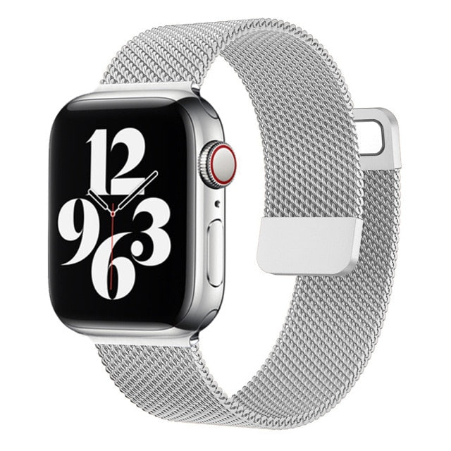 Apple watch Strap Band 44mm 40mm 38mm 42mm Accessories Magnetic Loop serie 3 4 5 6 se 7 45mm 41mm