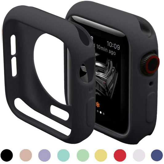Apple Watch Soft Silicone Case for Series 7 6 5 4 3 With Size 45mm 42MM 38MM Cover Protection