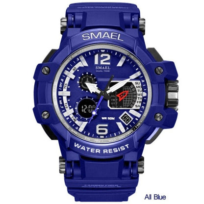 SMAEL Men Quartz Digital Watch Men‘s Sport Electronic Military Wrist watch Male