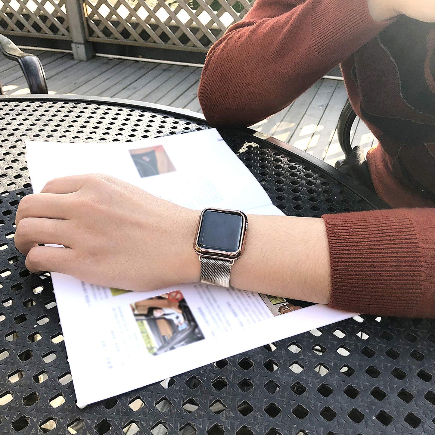 Apple watch Strap For band 44mm 40mm 38mm 42mm metal Magnetic Loop correa Accessories bracelet