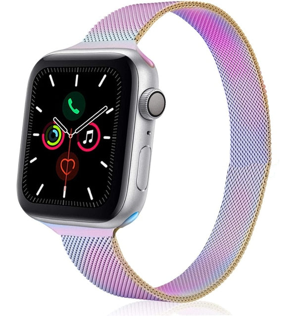 Apple watch Strap For band 44mm 40mm 38mm 42mm metal Magnetic Loop correa Accessories bracelet