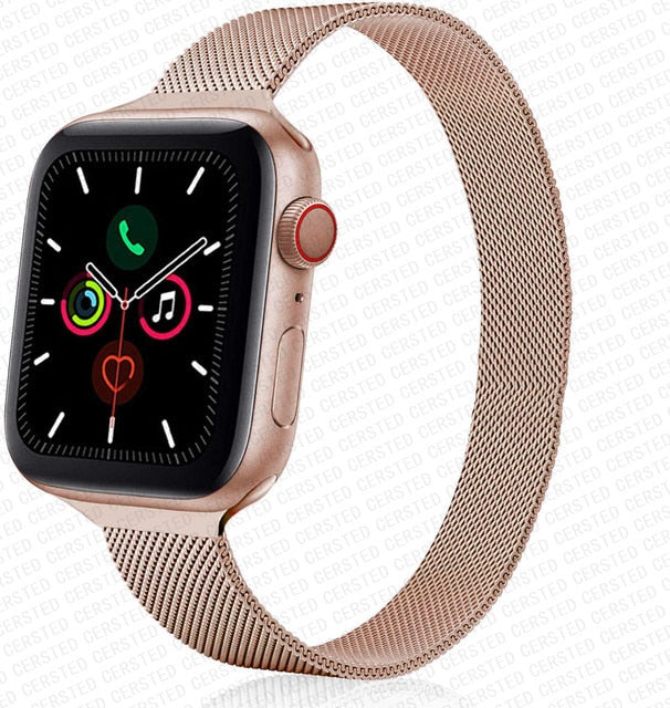 Apple watch Strap For band 44mm 40mm 38mm 42mm metal Magnetic Loop correa Accessories bracelet