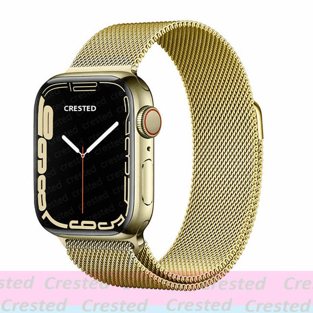 Apple watch Strap For band 44mm 40mm 38mm 42mm metal Magnetic Loop correa Accessories bracelet