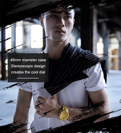 NAVIFORCE Men's Watches Top Luxury Brand Gold Business Quartz