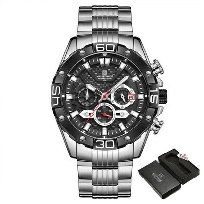 NAVIFORCE Men's Watches Top Luxury Brand Gold Business Quartz